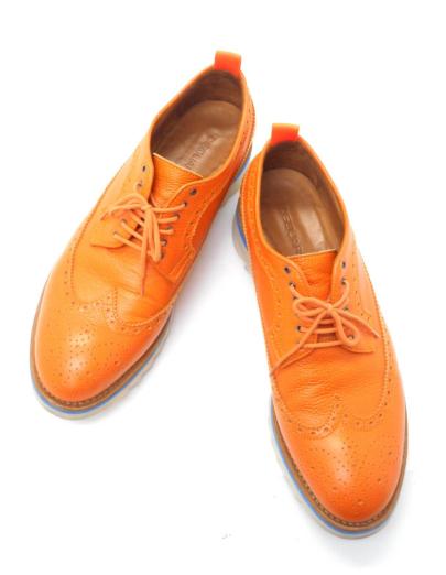 全国無料，送料無料 DSQUARED2/ ディースクエアード 13SS シャークソールウイングチップシューズ メンズ サイズ42 日本サイズ27cm オレンジ(男性用)｜売買されたオークション情報、yahooの商品情報をアーカイブ公開 - 男性用