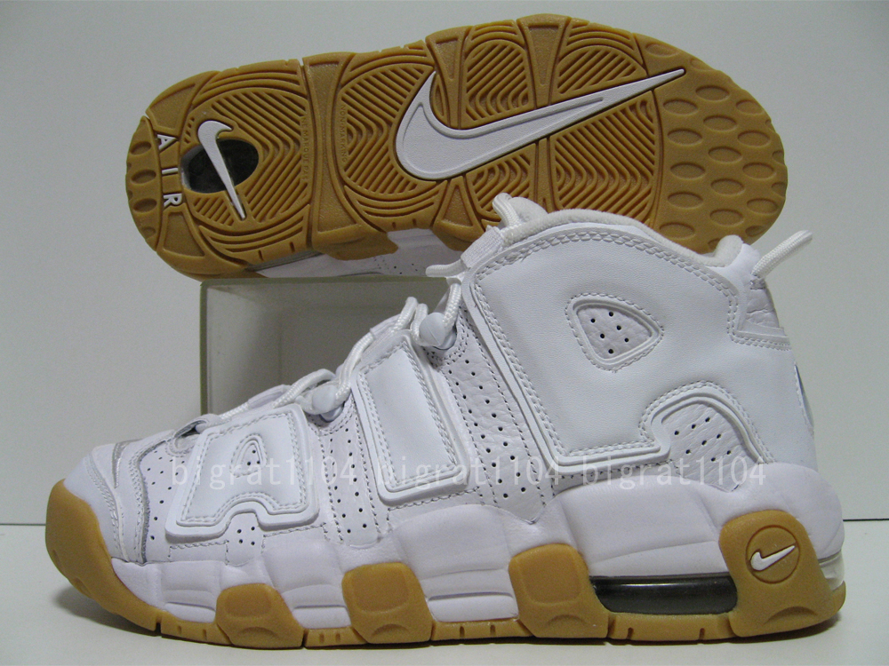 NIKE AIR モアアップテンポ 白 ガムソール 24.5 ナイキ エア モア アップテンポ NIKE AIR MORE UPTEMPO 24.5 cm 白