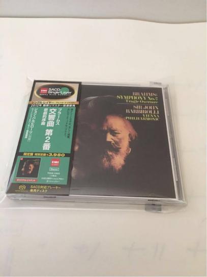 SACDシングルレイヤー バルビローリ ブラームス交響曲第2番 バルビローリ ウィーンフィル ブラームス交響曲第2番 【SACDシングル