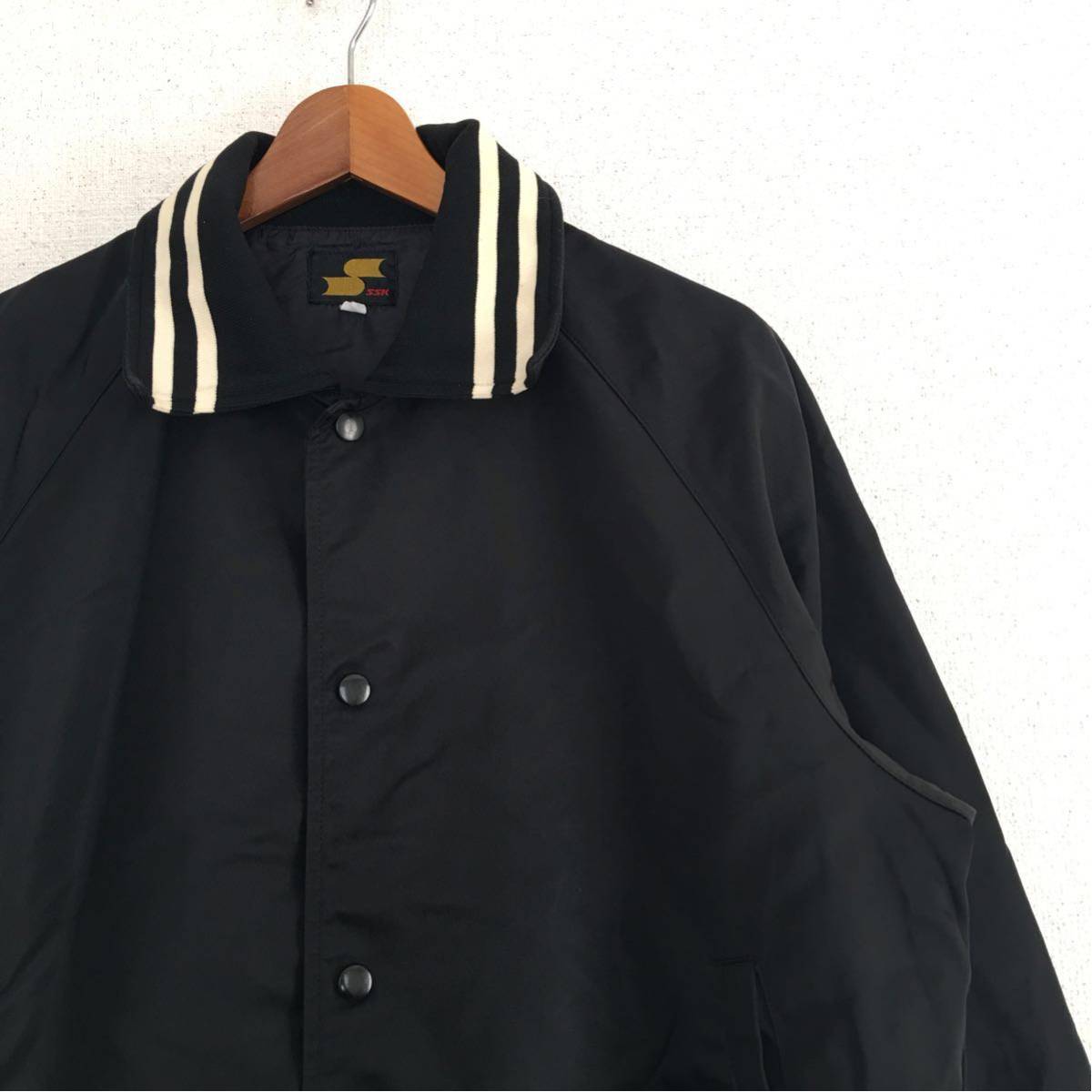  VINTAGE 80s SSK ブラック コーチ ジャケット ビンテージ スポーツ ラグラン ナイロン ストリート 黒 野球 70年代 日本製(Mサイズ)｜売買されたオークション情報、yahooの商品情報をアーカイブ公開 ジャンパー、ブルゾン一般