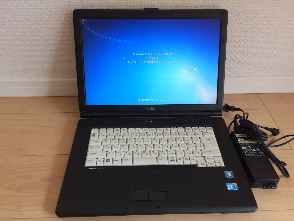 ★Windows 10★【富士通】FMV-A8295 Core 2 Duo P8700 2.53GHz メモリ4GB HDD 160GB DVDROM 15Wインチ　WPS Office2016　即使用可能　0002A