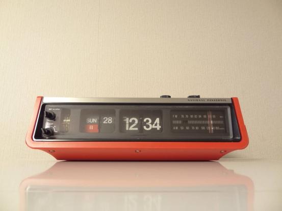 National Panasonic RC-704 パタパタ時計付きラジオ 1972 スペースエイジ
