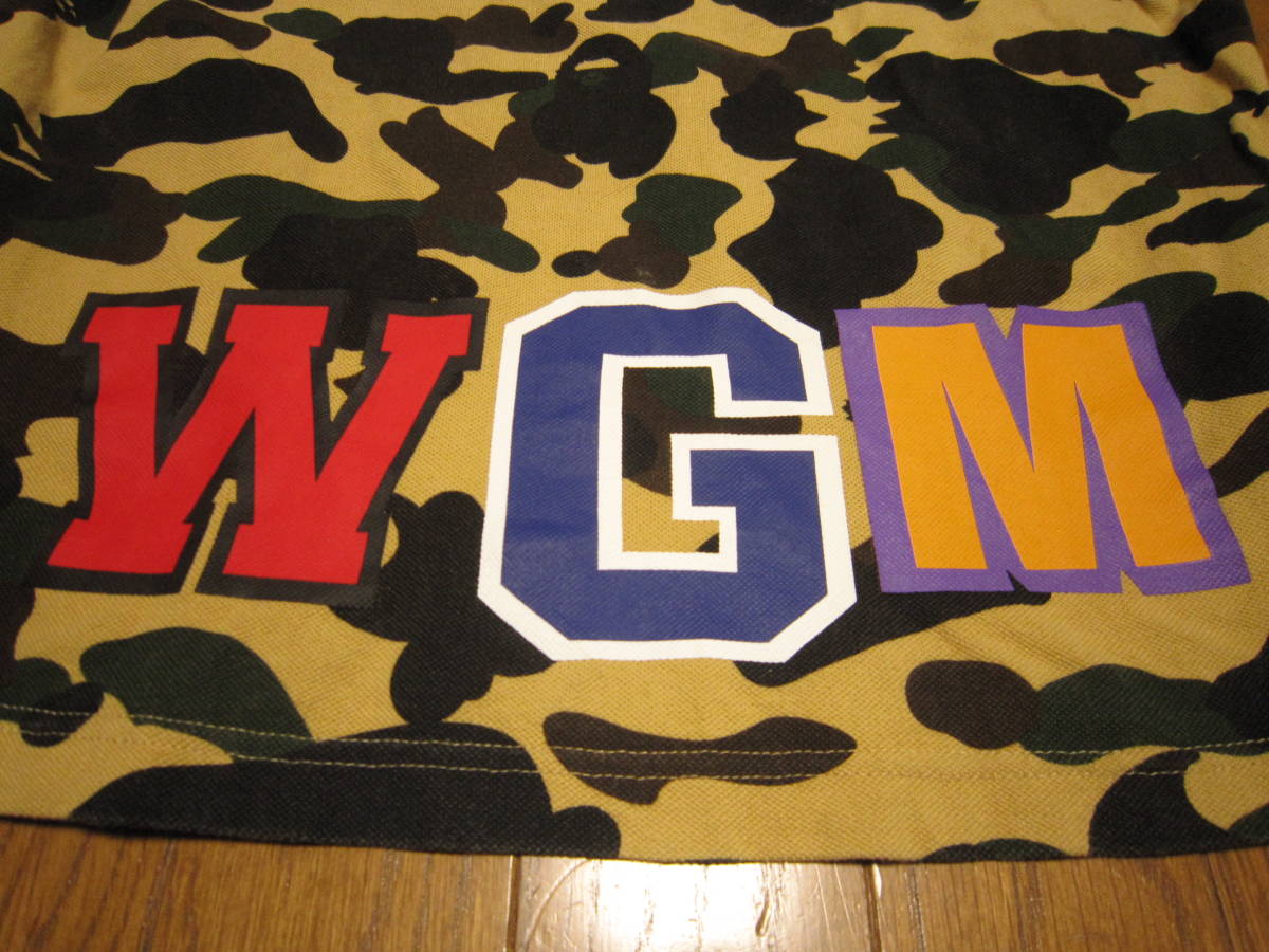 184-80/A BATHING APE/エイプ/迷彩/イエローカモ/シャーク/ポロシャツ