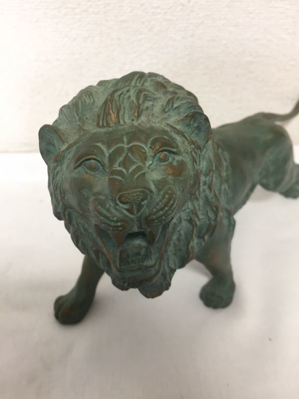 1009 2 ライオン ブロンズ像 装飾品 置物 銅像青銅 西洋彫刻 売買されたオークション情報 Yahooの商品情報をアーカイブ公開 オークファン Aucfan Com