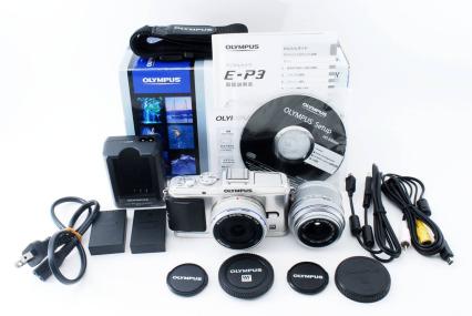 ☆付属品多数☆オリンパス OLYMPUS PEN E-P3 ツインレンズキット