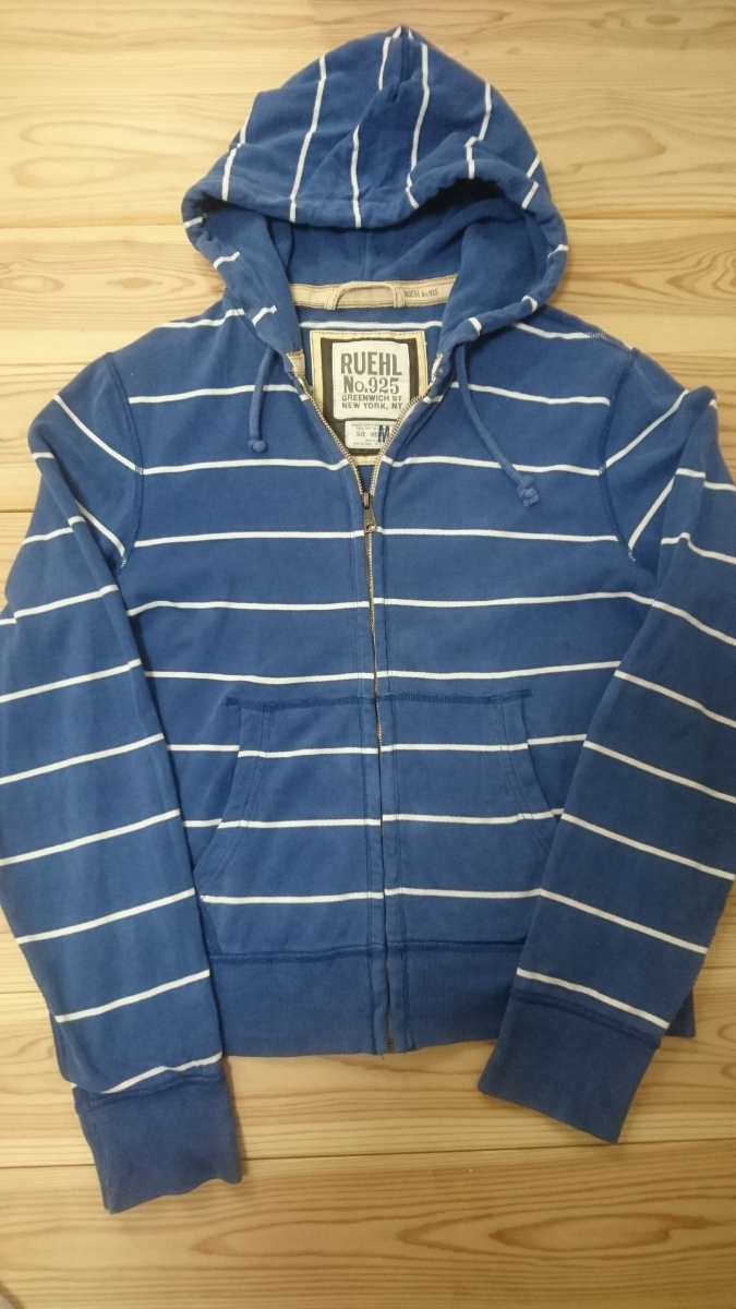 RUEHL No.925 ジップアップパーカー ネイビー M RUEHL No.925