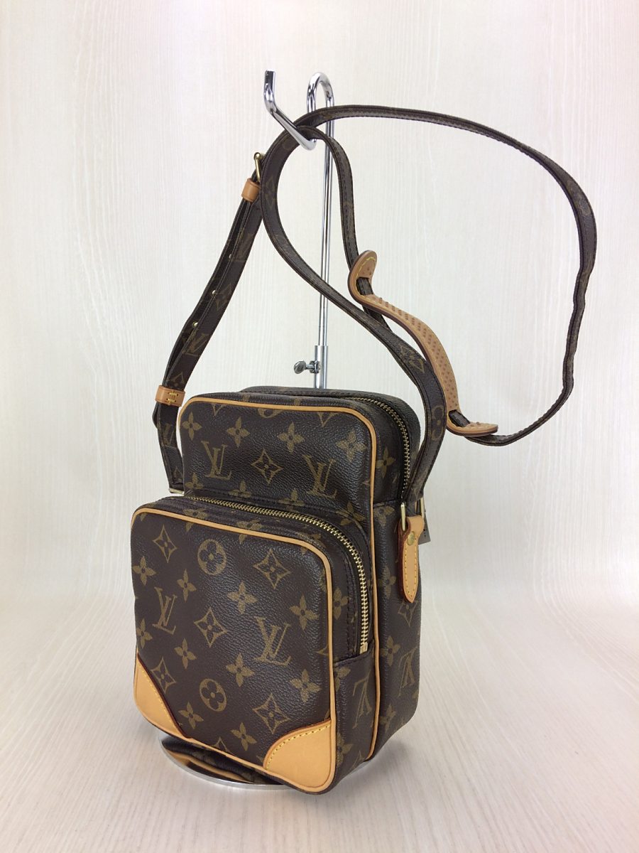 LOUIS VUITTON◆アマゾン_モノグラムキャンバス/ショルダーバッグ/鞄/PVC/茶/M45236/TH0036/SPB