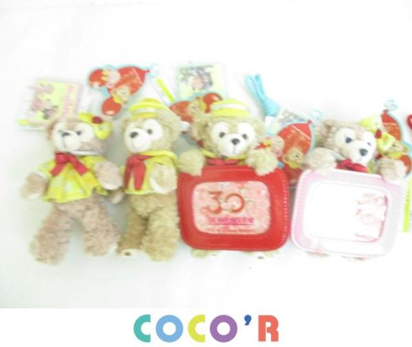 美品 同梱可】 ディズニー ダッフィー＆シェリーメイ ぬいぐるみバッジ
