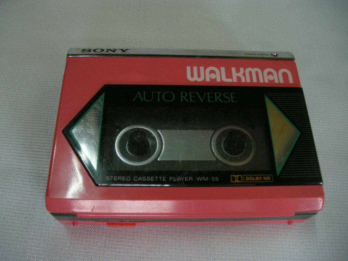 SONY WALKMAN WM-55 ピンク 再生可能なジャンク扱い品 オーディオ機器