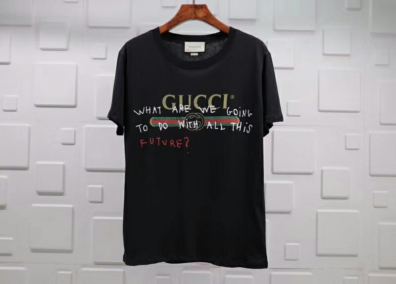 正規品 GUCCI グッチ★ 丸首 半袖 Ｔシャツ ブラック サイズL 着丈74