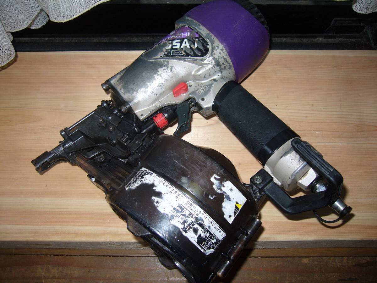 得価，人気SALE 日立常圧65mm釘打ち機NV65AJ動作品