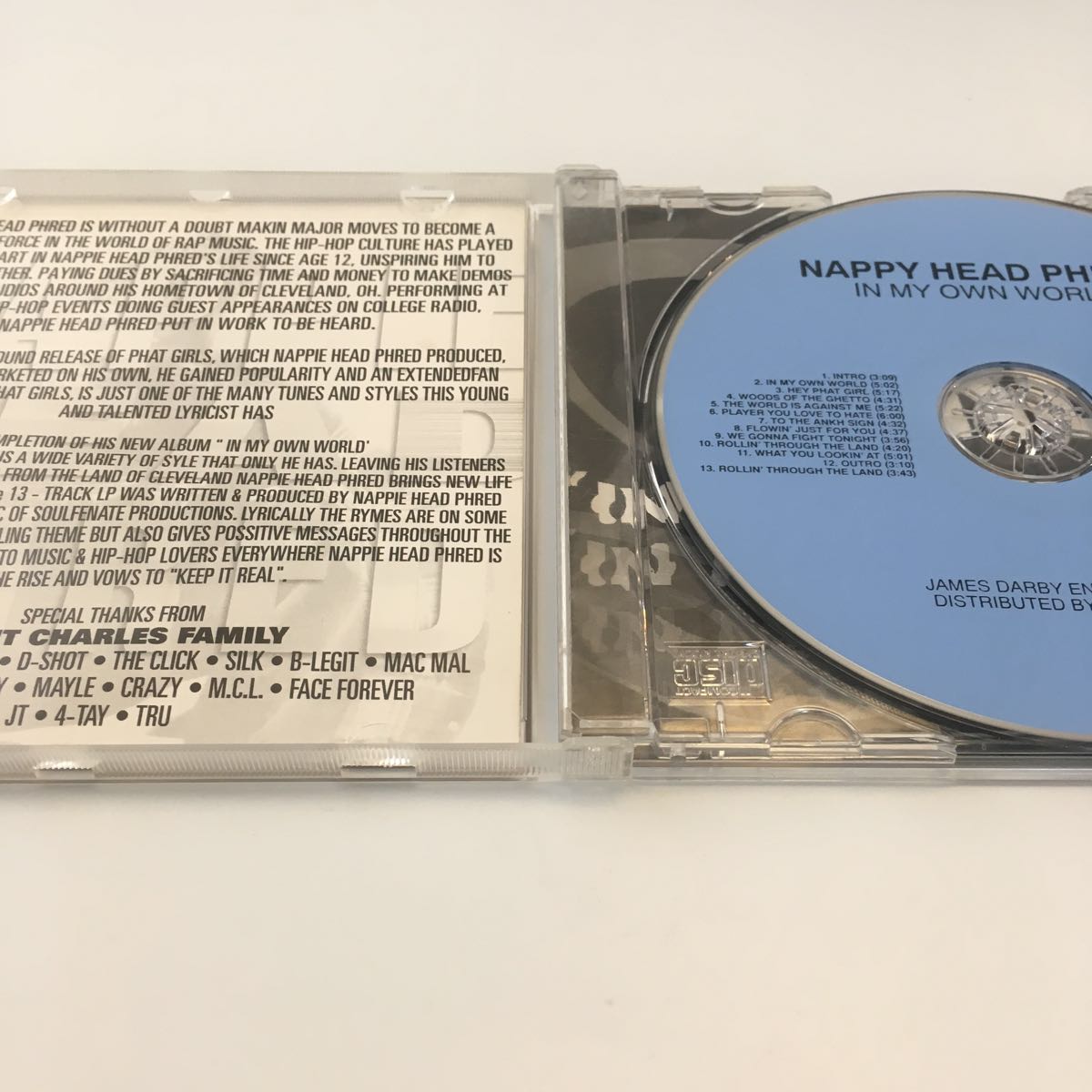 Head HEAD 洋楽 NAPPY Nappie MY PHRED⁄IN WORLD⁄G-RAP OWN Phred,97,