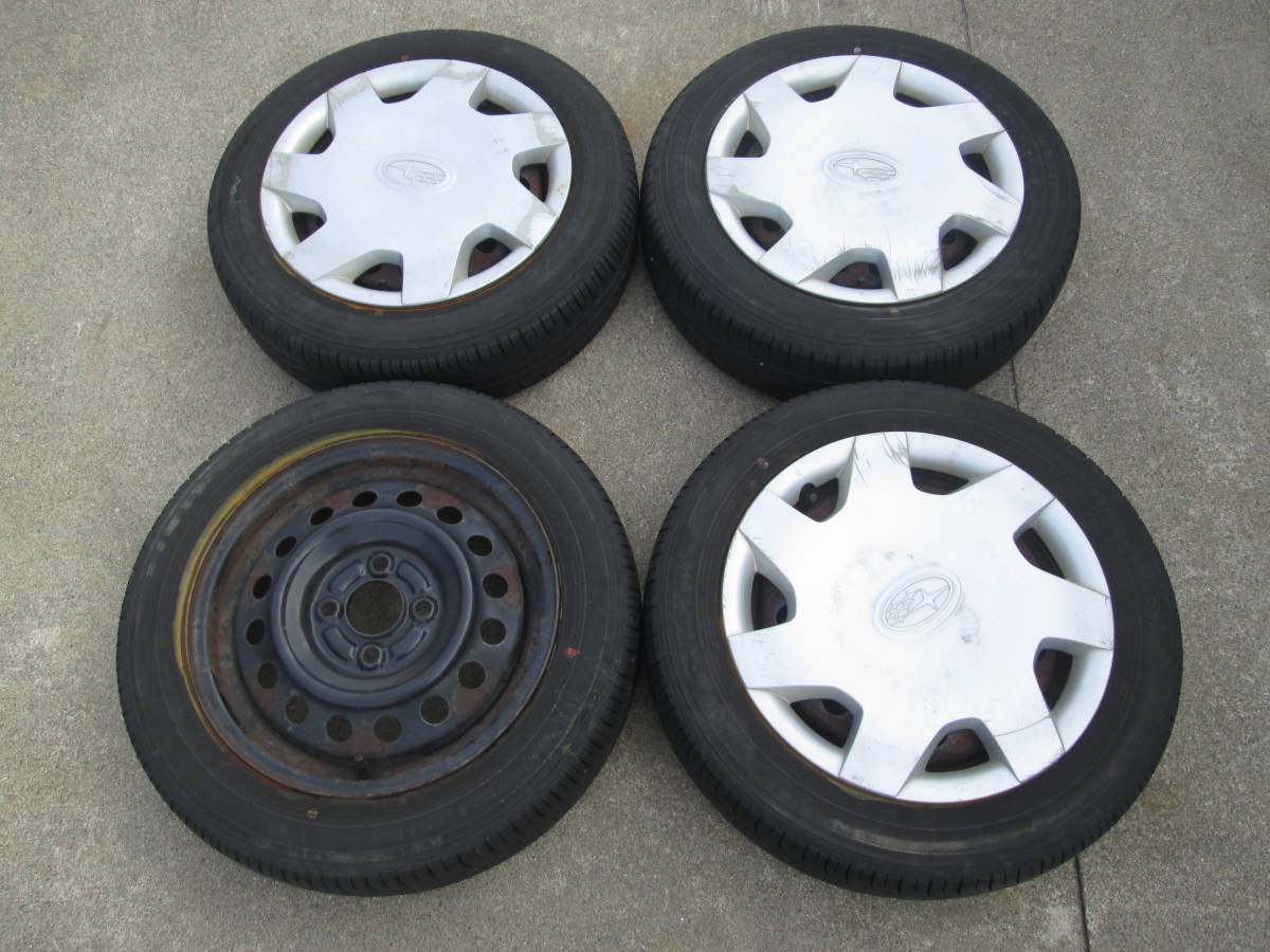 スバル純正ホイール4本セット14インチ ステラ R1 R2 バリ山155/65R14スバル純正ステラR2プレオR1ルクラ他20 【公式通販】