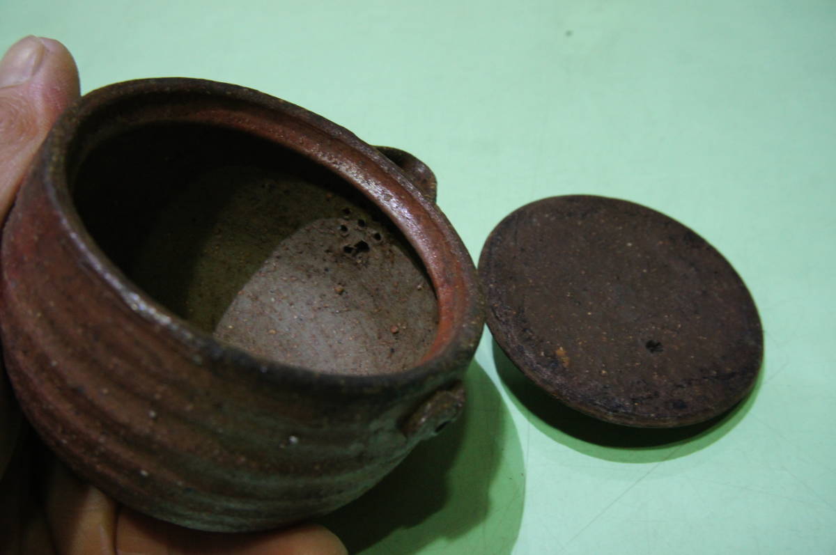 宝瓶 急須 備前焼 煎茶道具 松ぼっくり◇銘有⑧◇ ◇備前焼◇茶器 摘み