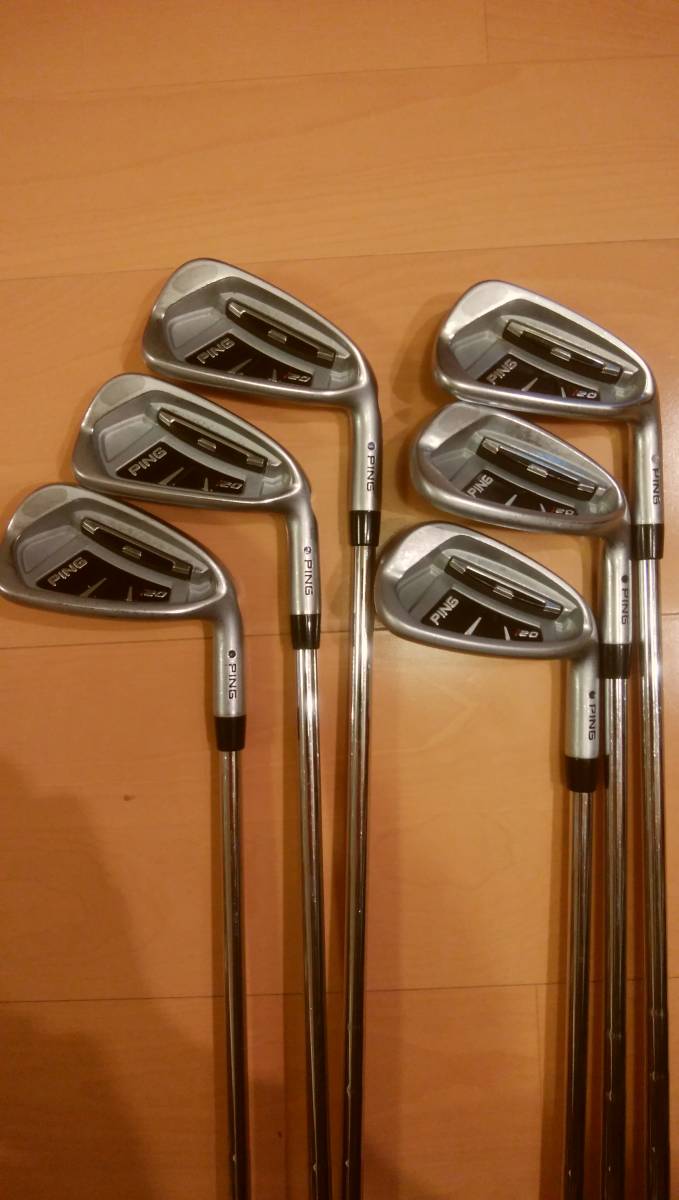 【名器・大山志保使用】PING　i20　超貴重なCFS　Rシャフト　5I～PW　6本　ブラックライ角