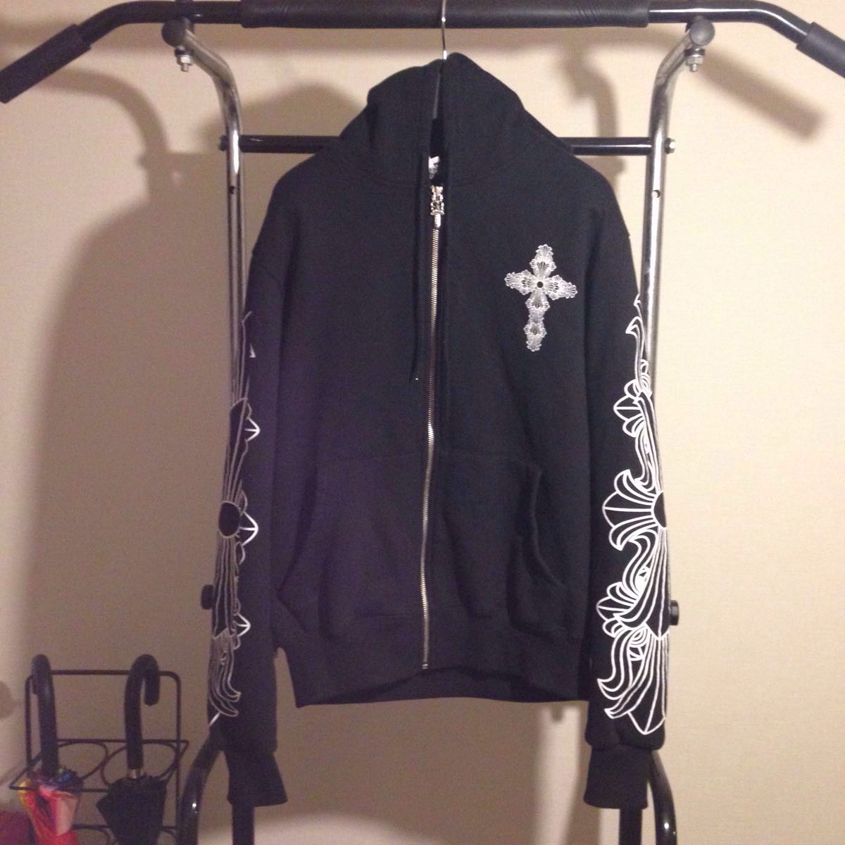 Chrome Hearts（クロムハーツ）パーカー ジャケット ブラック 黒 Lサイズ