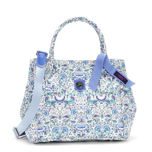 新品【定35000円】LIBERTY/リバティ×イタリアのボンファンティ【青大 
