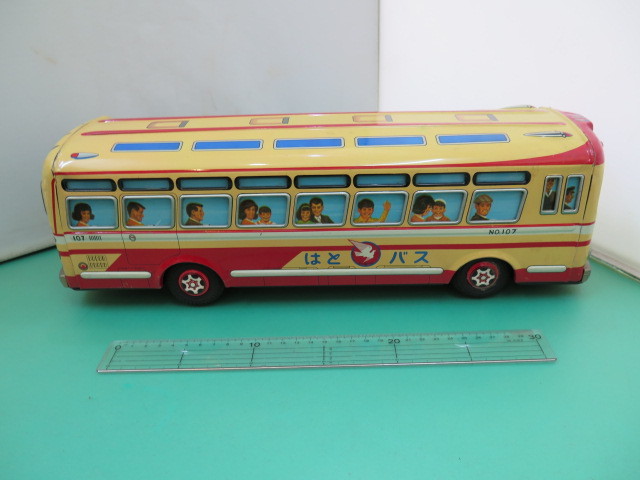 米澤玩具 はとバス - ヨネザワ ブリキ ミニカー 玩具 レトロ
