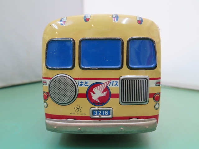 米澤玩具 はとバス - ヨネザワ ブリキ ミニカー 玩具 レトロ