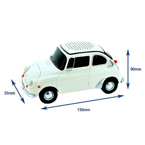 「CASSETTE CAR PRODUCTS] スバル360 Bluetooth スピーカー　ワイヤレス SUBARU (イエロー_5