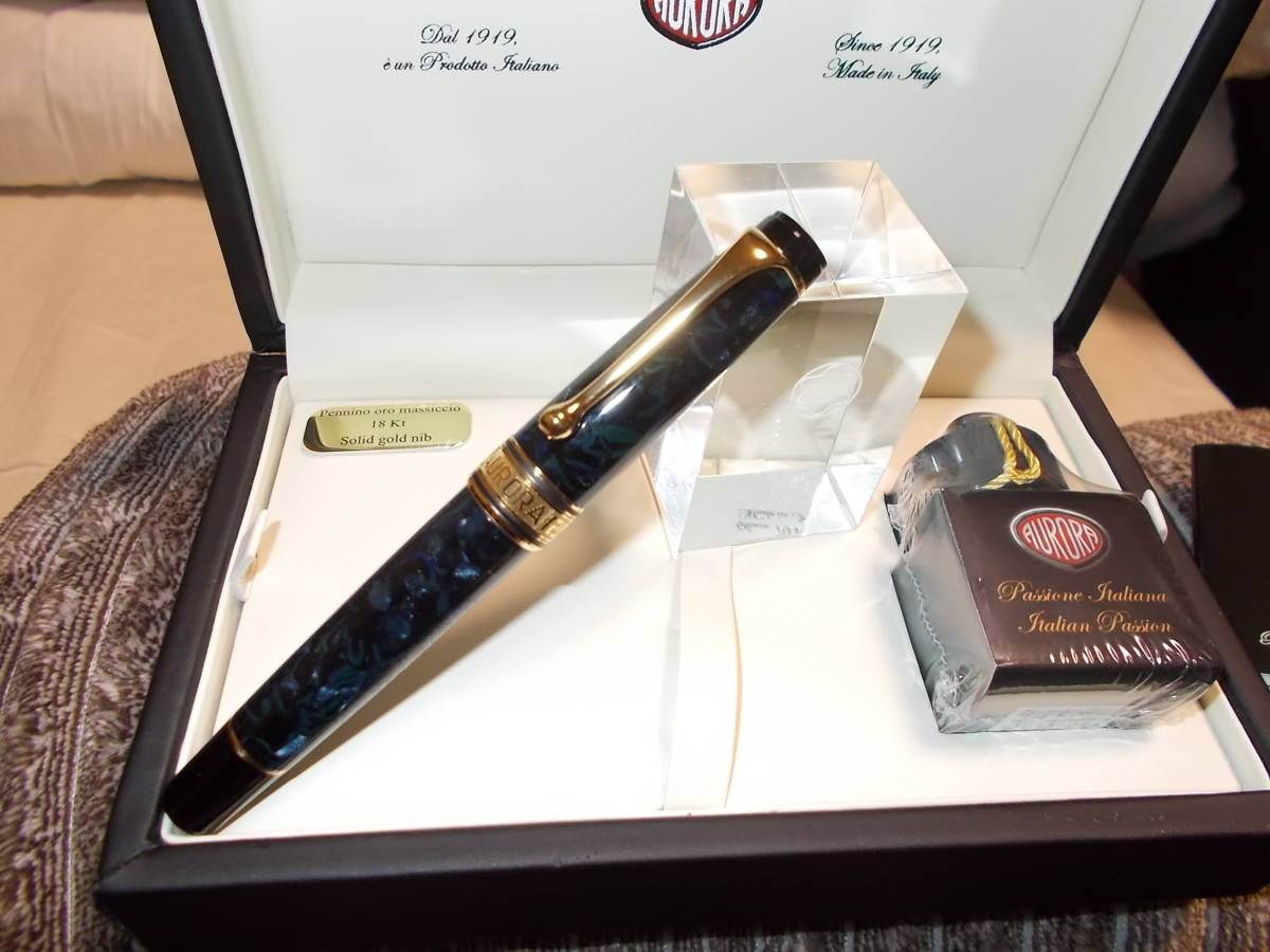 アウロラ万年筆AURORAイタリアン・フラッグ3本セット限定品18金