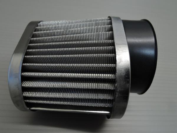 54mm■ステンレス オーバル パワーフィルター4個■汎用 SV ZRX1100，Z1000R，Z750FX-2，Z750FX-3