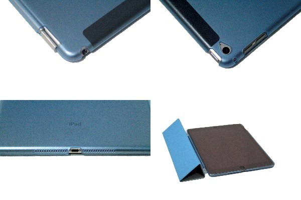 「3色選択」新品ipad air2ケース、スマートカバー3色　黒色、水色、ピンク色送料無料_2
