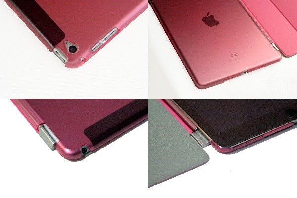 「3色選択」新品ipad air2ケース、スマートカバー3色　黒色、水色、ピンク色送料無料_4