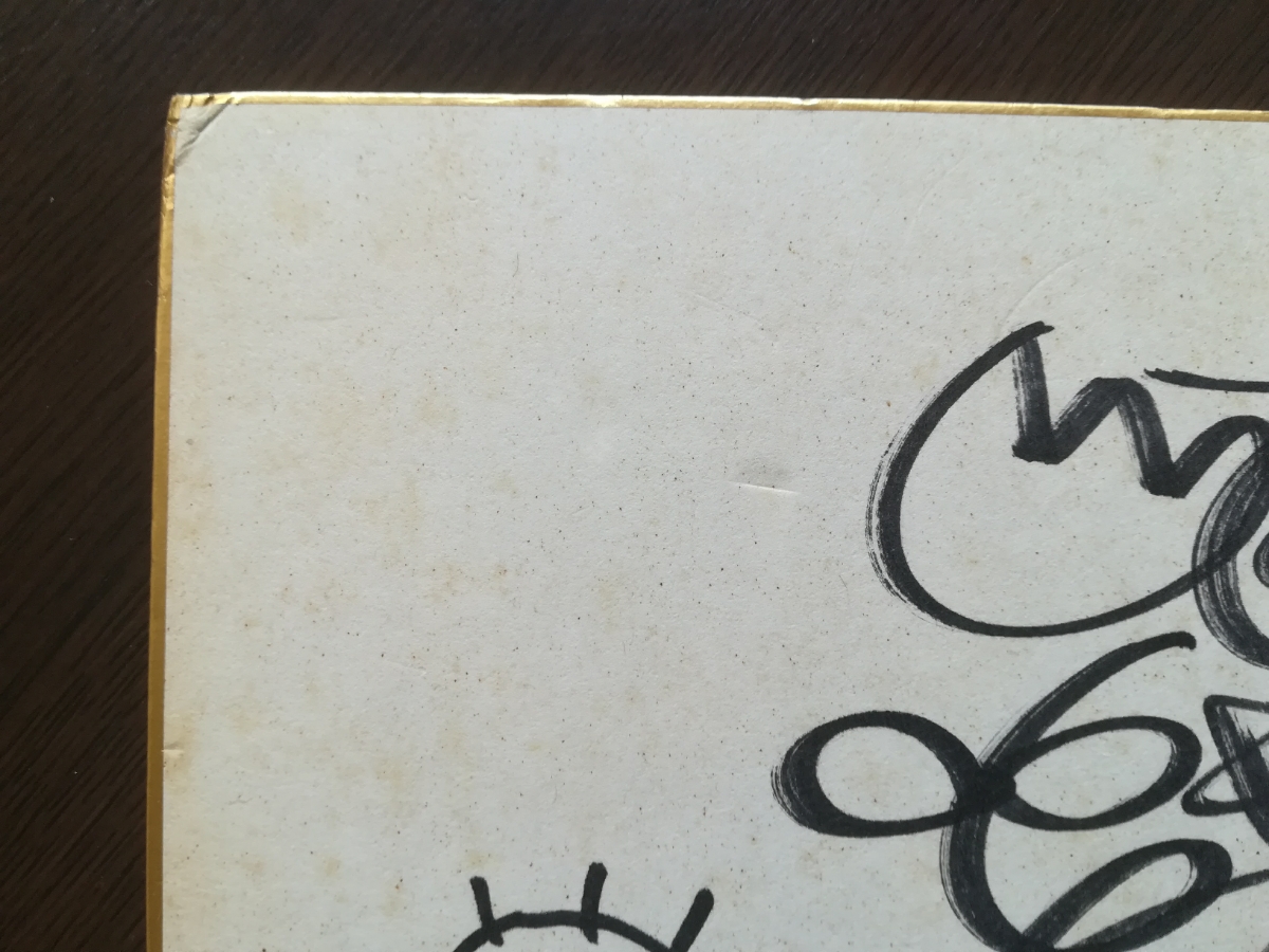 酒井法子 直筆 サイン 色紙 1988年8月5日 IN 富山サンビーチ 額装 付き  