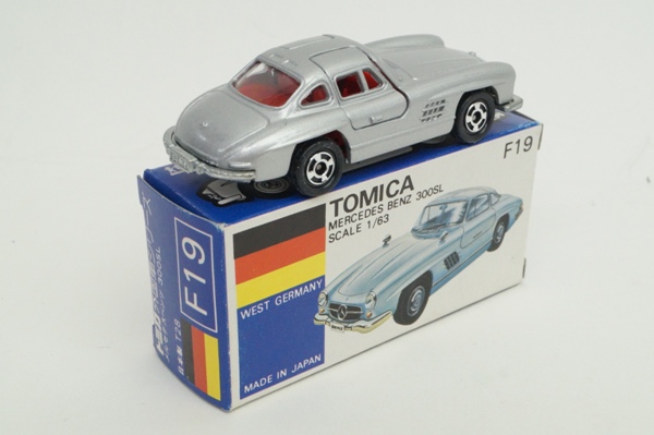 ■絶版》特注トミカNo.F19【日本製】メルセデス ベンツ300SL☆中古箱なし トミカ 青箱 F19 メルセデスベンツ 300SL シルバー 日本製 トミカ F19