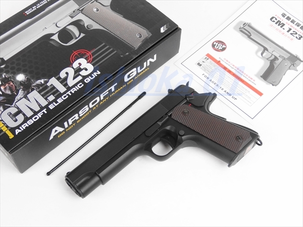  CYMA 製 コルトガバメント M1911 スタイル FIXED 電動ガン ハンドガンタイプ メタルスライド CM123 BK(電動ガン)｜売買されたオークション情報、yahooの商品情報をアーカイブ公開 - オークファン 電動ガン