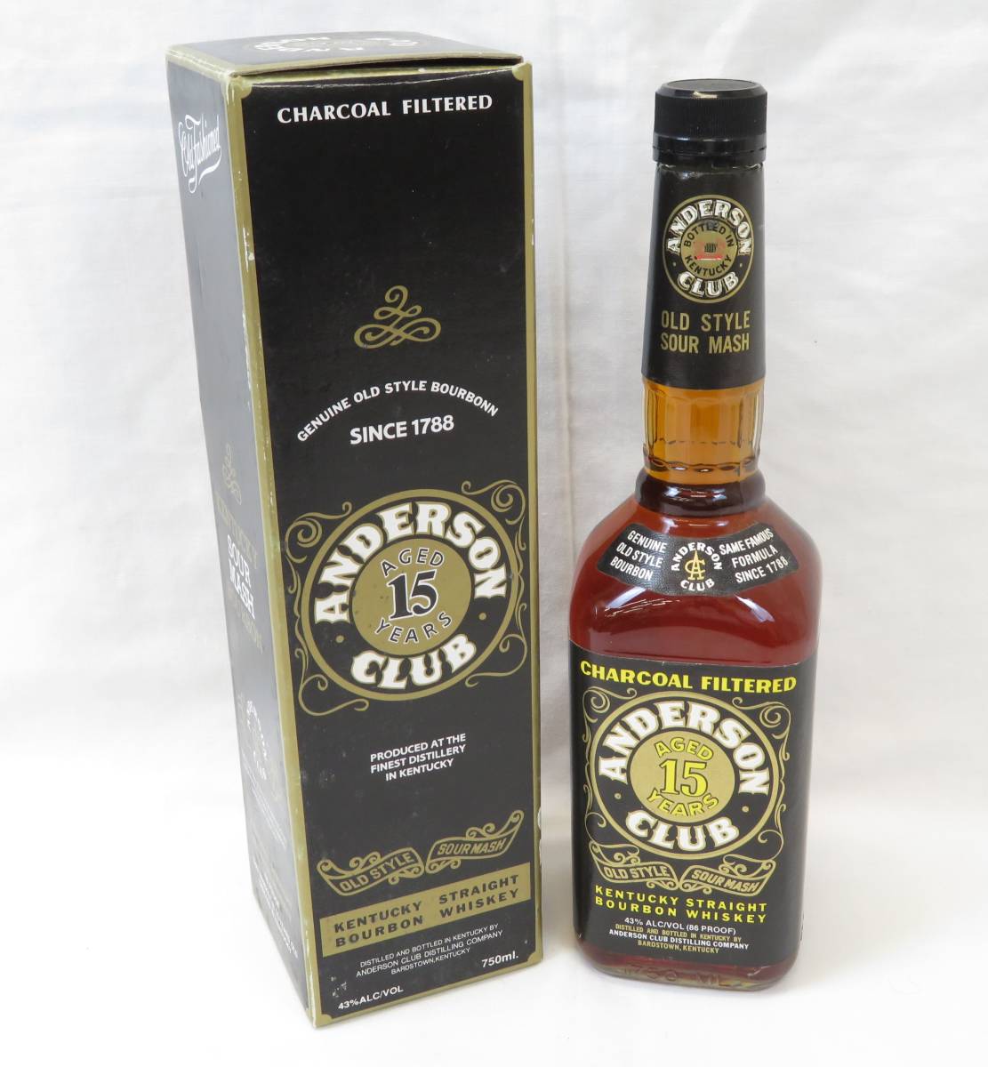 Anderson Club アンダーソンクラブ　15年　未開封　箱有 未開栓古酒】ANDERSON CLUB/アンダーソンクラブ/15年/750ml/43