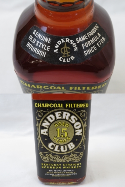 未開栓古酒】ANDERSON CLUB/アンダーソンクラブ/15年/750ml/43