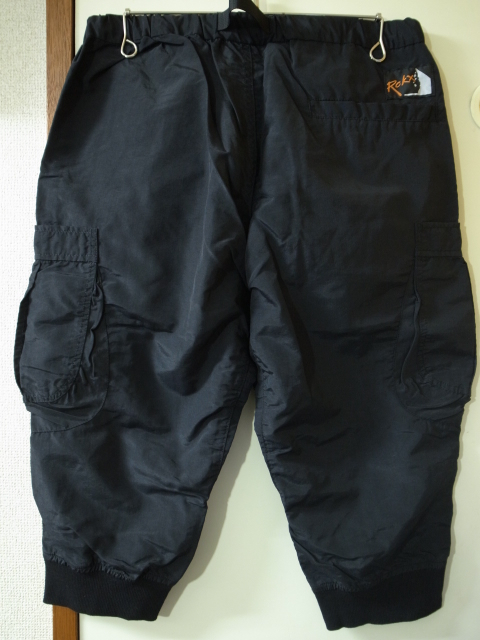 新品　ROKX × SAGE DE CRET ロックス×サージュデクレ 黒　M　ナイロン　ショートパンツ リブパンツ　裾リブ　超軽量　５分丈