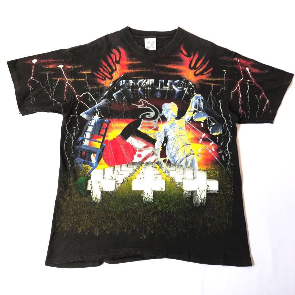 FEAR OF GOD元ネタ! 91年 METALLICA フルプリント Tシャツ XL USA製 