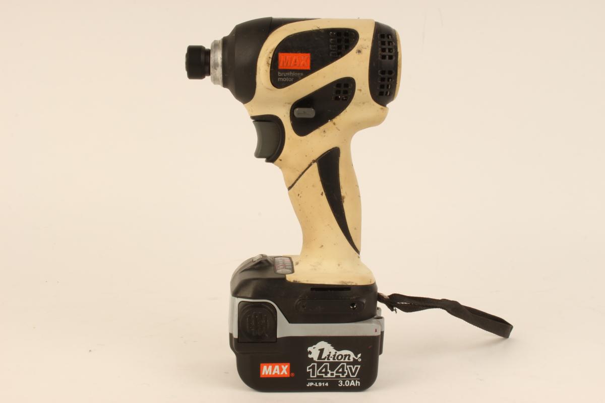1000円スタート!! 中古 MAX マックス 充電式ブラシレスインパクトドライバー PJ-ID143 14.4V 1806-039