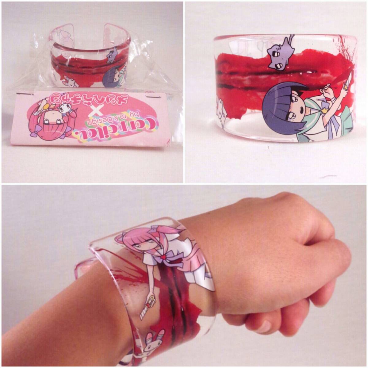 conpeitou メンヘラチャン リスカバングル アクリル ブレスレット 
