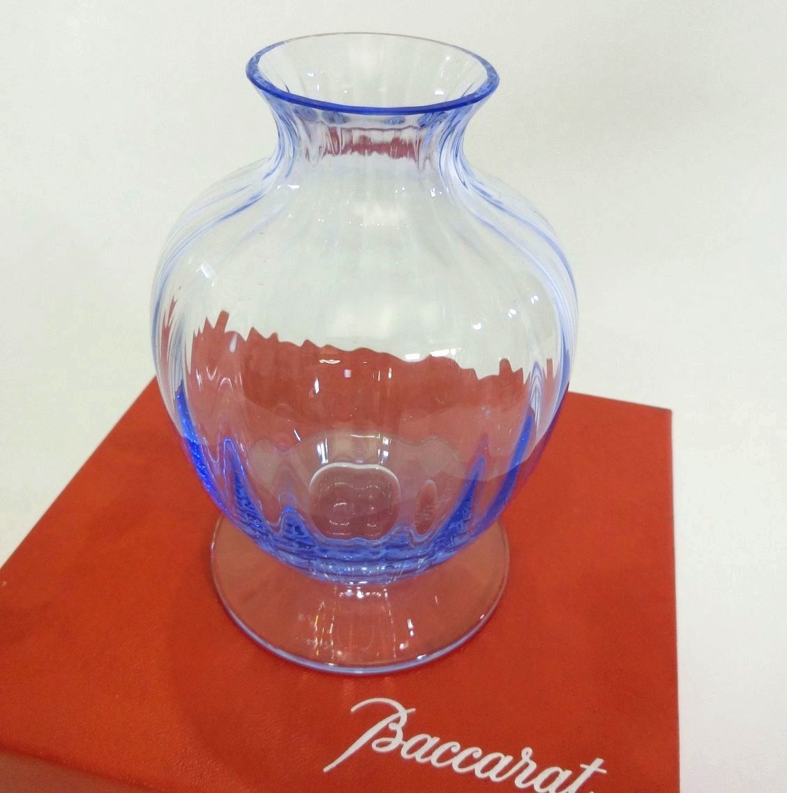 未使用品♪Baccarat・バカラ☆アクアレーユ フラワーベース ステンド