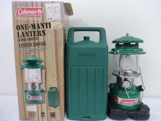 A08 アウトドア キャンプ BBQ用品 Coleman コールマン ワンマントルランタン40thリミテッド ライムグリーン 3000004838