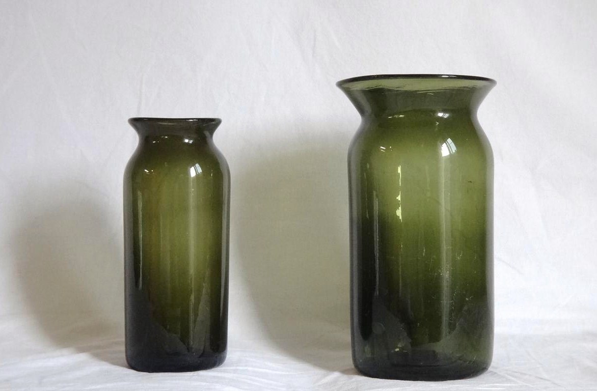 1800年代 フランス トリュフボトル 小 保存瓶 アンティーク ）民藝