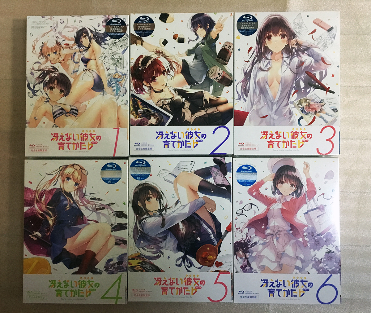 【送料無料】冴えない彼女の育てかた♭ 全6巻・未開封・ANIPLEX+限定特典　完全生産限定版 BD Blu-ray_1