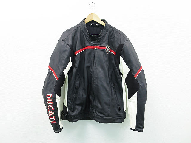 DUCATI ドゥカティ レザージャケット ブラック系 52 [240001139840