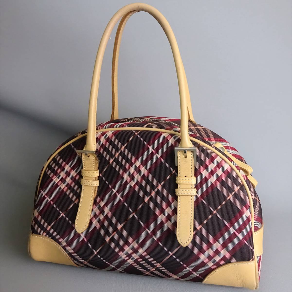 ノバチェック ボルドー バーバリー ベージュ BURBERRY 本物 ショルダー 