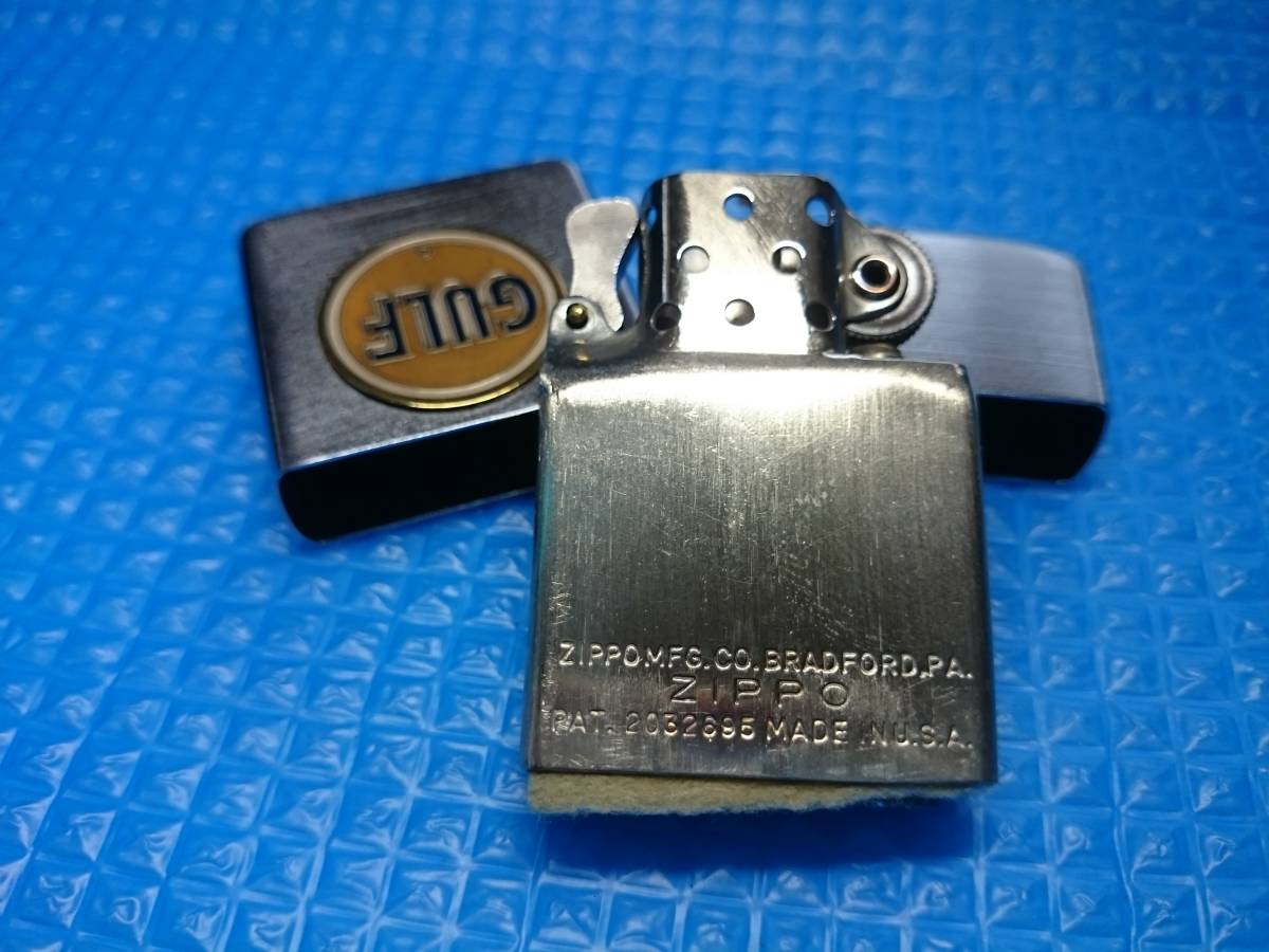□Zippo ガルフ オイル ヴィンテージ□Gulf ライター 希少(Zippo 