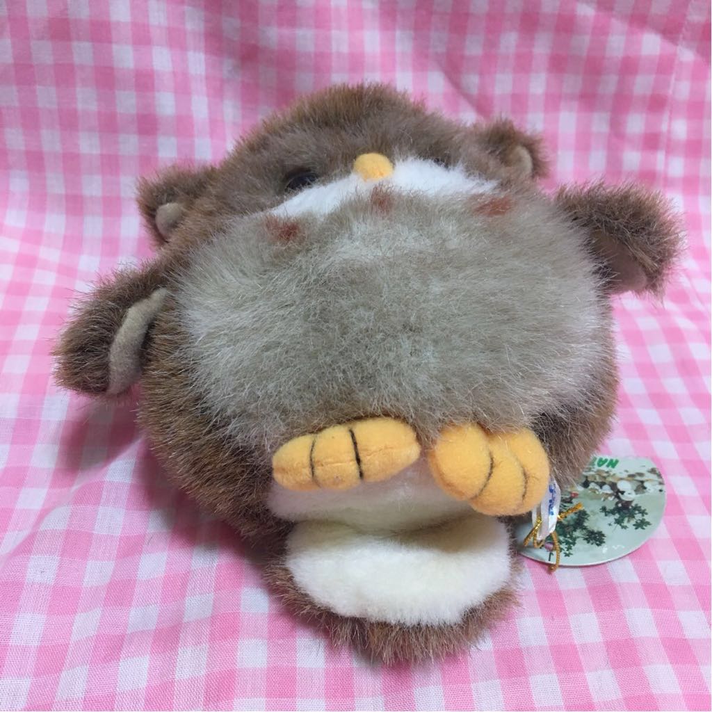 ALFA ミミズク ぬいぐるみ 16cm 泣き笛入り NATURE LAND 昭和 レトロ