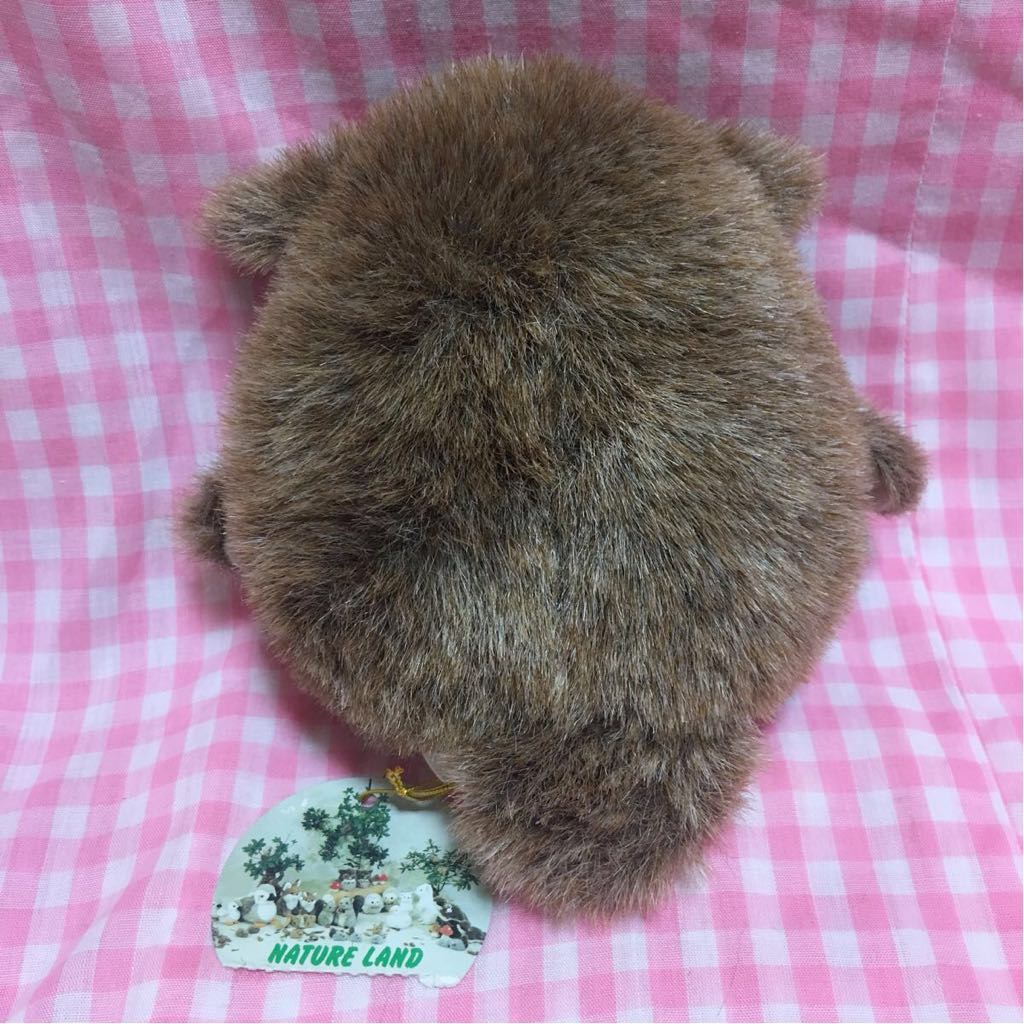 ALFA ミミズク ぬいぐるみ 16cm 泣き笛入り NATURE LAND 昭和 レトロ