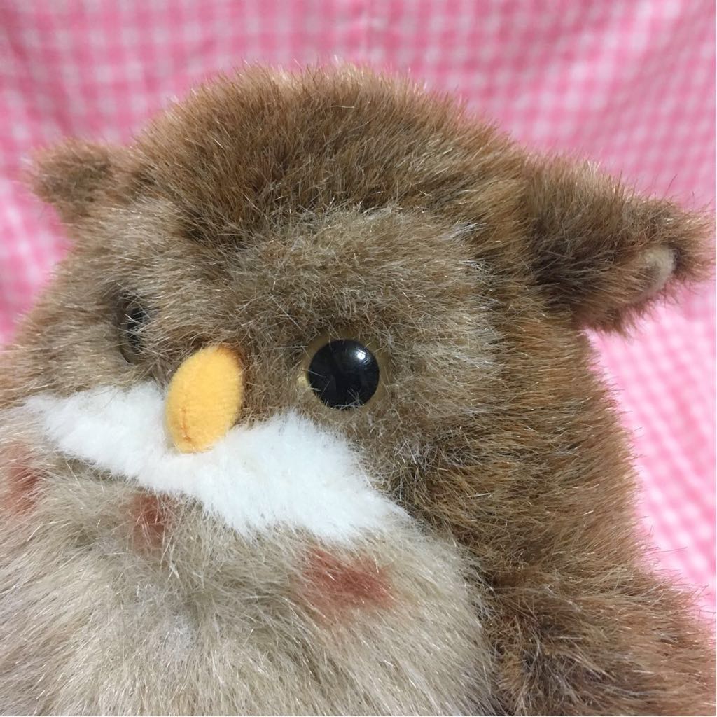 ALFA ミミズク ぬいぐるみ 16cm 泣き笛入り NATURE LAND 昭和 レトロ