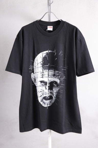 ★ 18SS SUPREME × HELLRAISER PINHEAD TEE BLACK M 50HE2982 X02