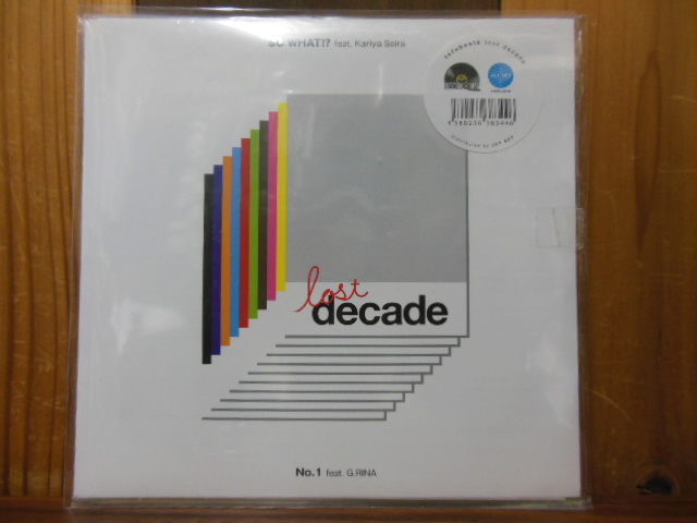 7インチ tofubeats G.RINA 仮屋せいら lost decade 未使用】TOFUBEATS