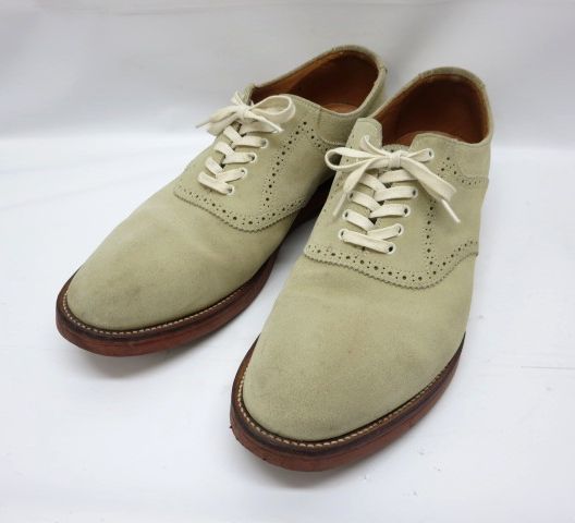  ヒロシ ツボウチ/HIROSHI TSUBOUCHI メンズ スエードレザーシューズ ベージュ サイズ9(27.0cm)｜売買されたオークション情報、yahooの商品情報をアーカイブ公開 - オークファン 27.0cm